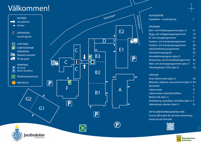 Orienteringskarta för Jacobsskolan