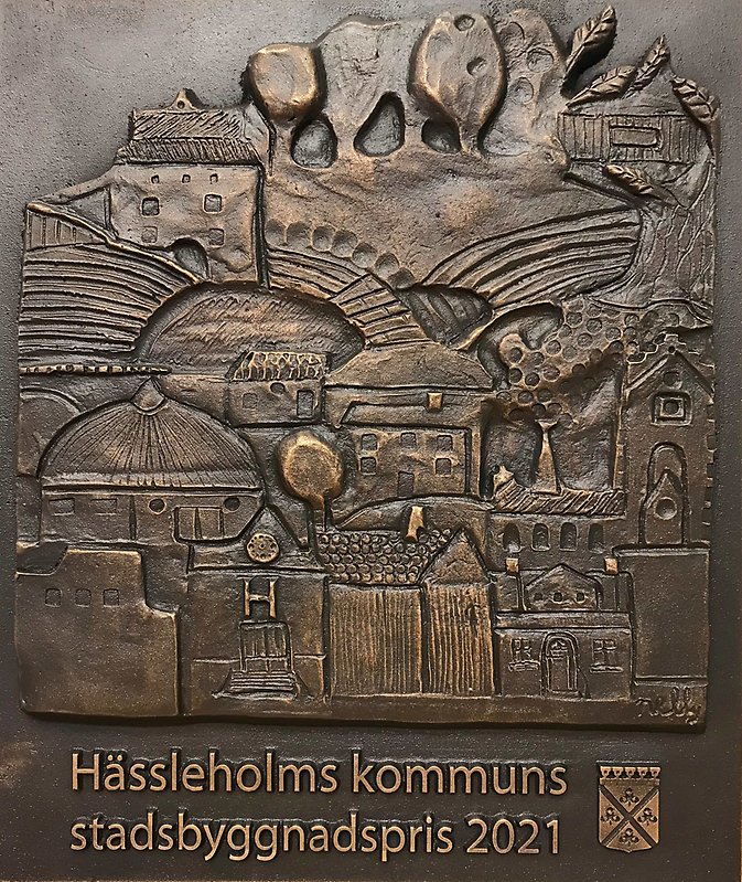 Stadsbyggnadspris 2021 bronsplakett